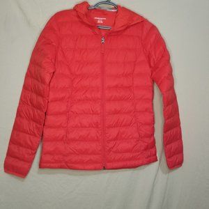 AMAZON ESSENTIALS Puffer Hoodie Jacket Long Sleeve Red S